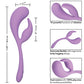 Elle Liquid Silicone Dual Flicker - Violet