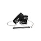 Black & White Velcro Collar Leash & Hand Cuffs - Black