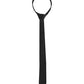 Corbata de satén en blanco y negro para bondage - Negro