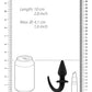 Ouch Puppy Play - Plug anal con cola, negro