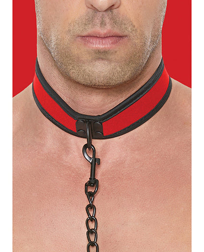 Shots Ouch Puppy Play Puppy Collar & Leash - Red