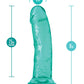 B Yours Plus Dildo Roar N Ride de 20 cm - Azul verdoso