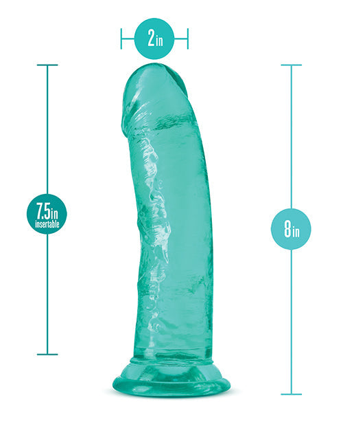 B Yours Plus Dildo Roar N Ride de 20 cm - Azul verdoso