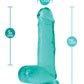 B Yours Plus 7.25" Rock N Roll Dildo - Teal
