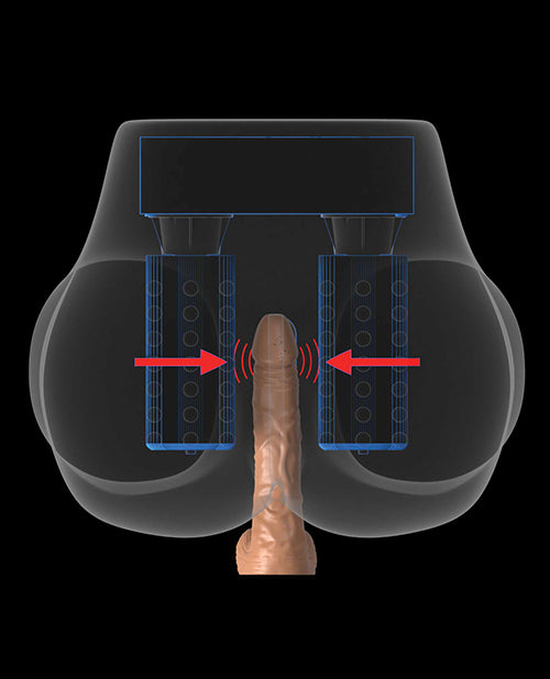 PDX Elite Milk Me Silly Masturbador Vibrador Marrón