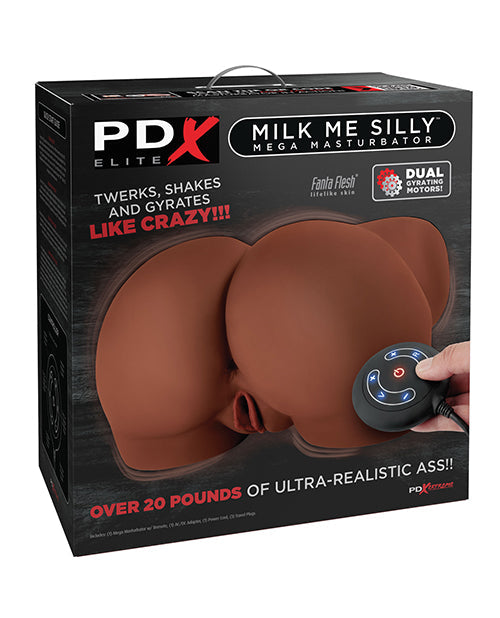 PDX Elite Milk Me Silly Masturbador Vibrador Marrón