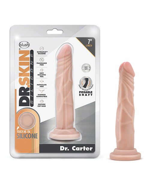 Gode ceinture Dr. Carter 19 cm - Vanille