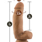 Dildo Dr. Samuel de 7" con testículos - Moca
