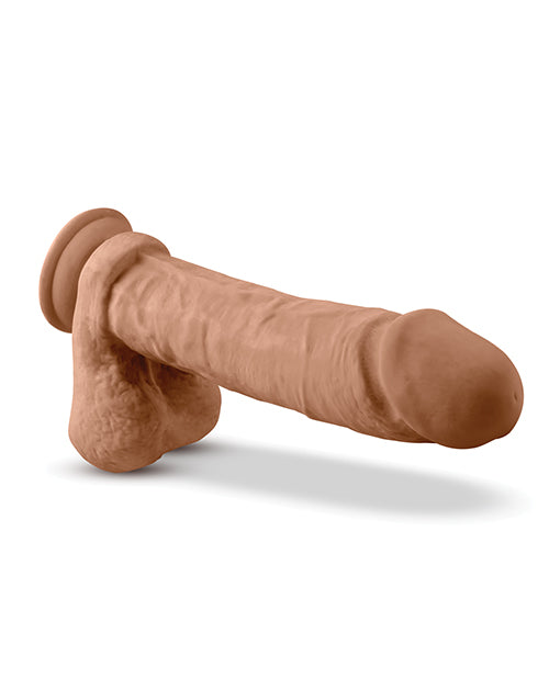 Dildo con bolas Dr. Julian de 9" - Moca
