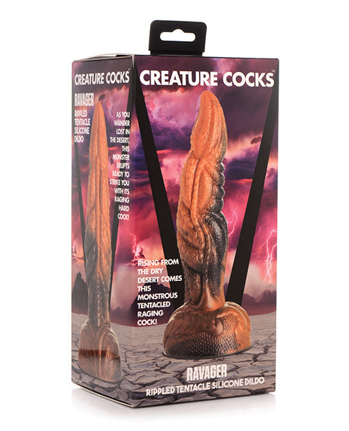 Dildo de tentáculo ondulado Ravager de pene de criatura