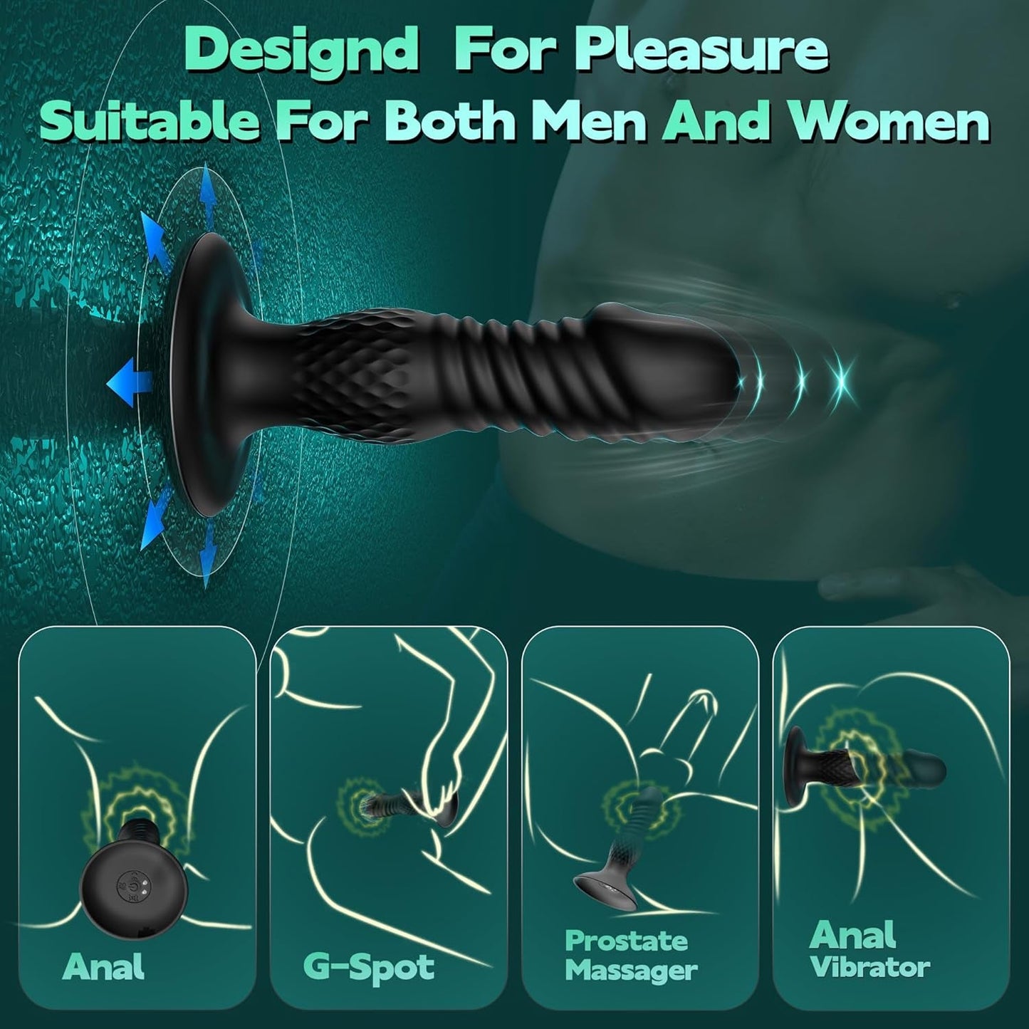 ThrustLuxe Remote Thrusting Anal Plug Vibrator