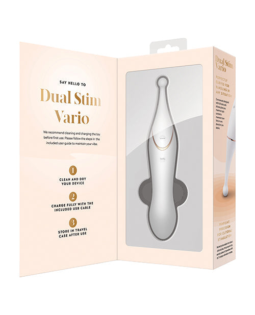 Bodywand Dual Stim Vario - Blanc