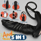 MaxThrust Masajeador prostático vibratorio con anillo para el pene y control remoto por aplicación