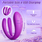 Vibrador ponible de doble extremo DualPulse 3 motores