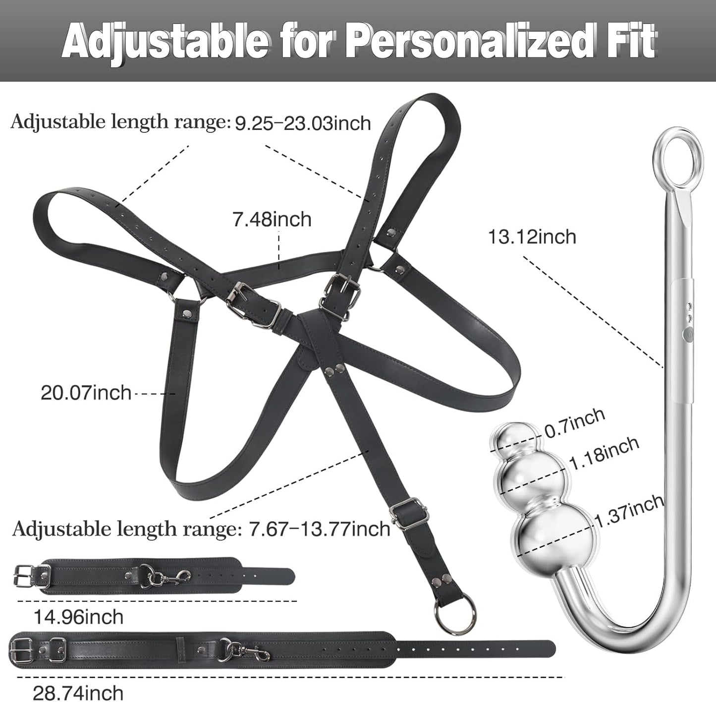 TotalControl Vibrating Anal Hook Sling Restraint Kit