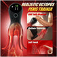 LumiTentacle Vibrador de entrenamiento masculino LED con 12 modos de tentáculo
