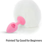 VelvetBunny Bunny Tail Silicone Butt Plug for Beginners