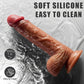 Dildo de silicona con ventosa eyaculador FluidCore 8.5"