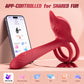 RoseSyncX Rose Vibrating Cock Ring G-Spot Clit Stimulator