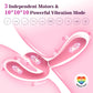 TriSync Vibrador Strap-On sin Tirantes a Distancia de 3 Motores