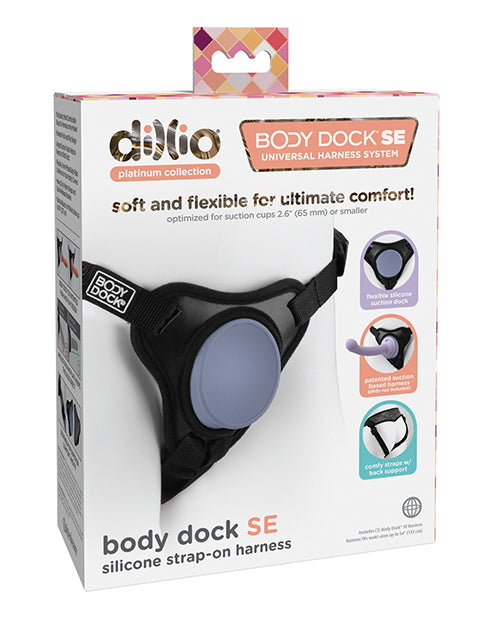 Dillio Platinum Body Dock SE Harnais Strap-On – Noir