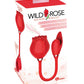 Vibrador de succión y bala Wild Rose - Rojo
