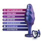 Aventuras Anales Matrix Bumped Bling Plug - Zafiro