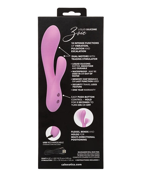 Masajeador Dual Flexible Contour Zoie - Rosa