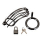 Blue Line Prisoner Cock Cage Black