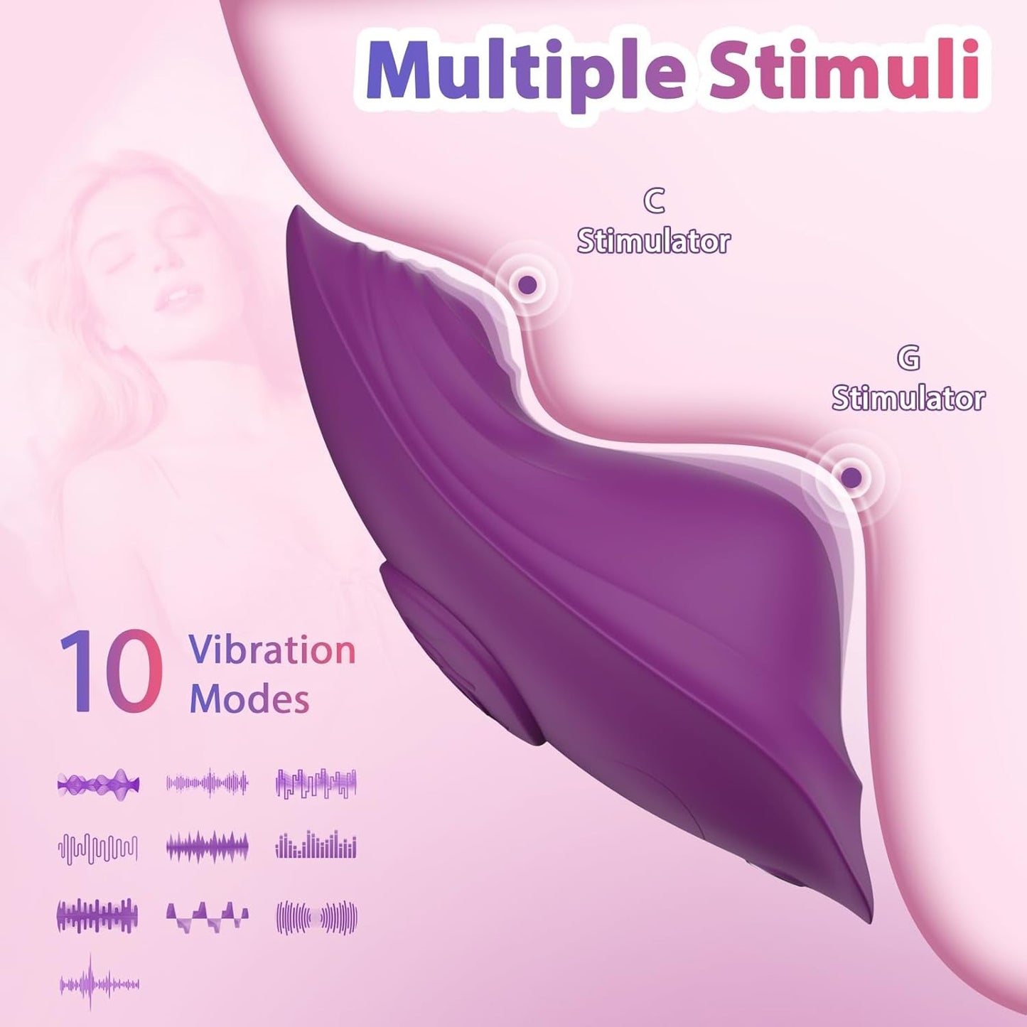 VelvetWing APP Vibrador de Bragas Mariposa con Doble Motor