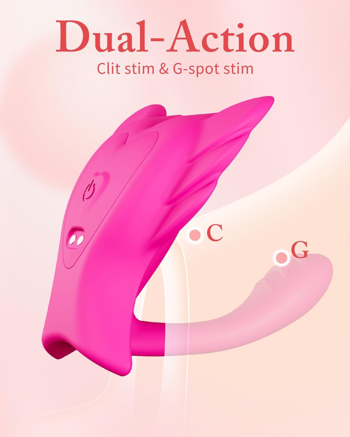 Vibrador de clítoris portátil FlutterSync controlado por aplicación