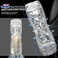 CrystalView Clear Doble Entrada Bolsillo Coño 9.5" Masturbador Masculino