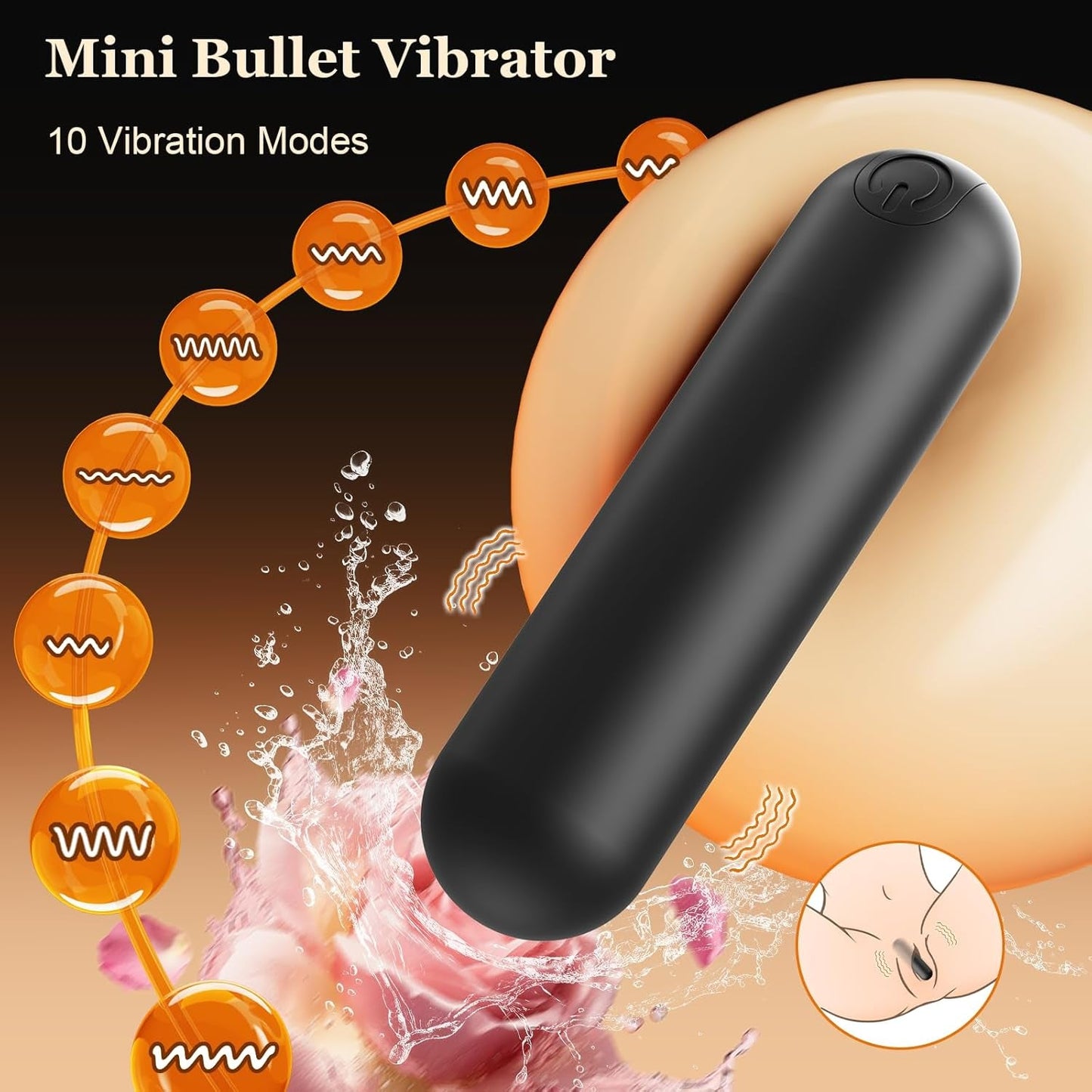 TrinityPlay Juego de 3 vibradores: Varita Bala Plug Anal