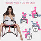 FlexFrame Adjustable Position Aid Chair with Armrests (Red)