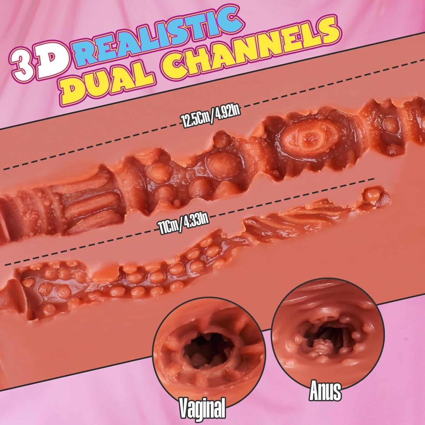 Torso de Muñeca Sexual Realista CurveyFlex 16LB | Diseño de Doble Canal