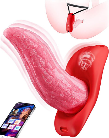 Vibromasseur Lingual Portable LushTongue Contrôlé par Application 9 Modes