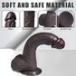 EbonyFlow 8.5” Ebony Squirting Dildo Silicone Suction Cup