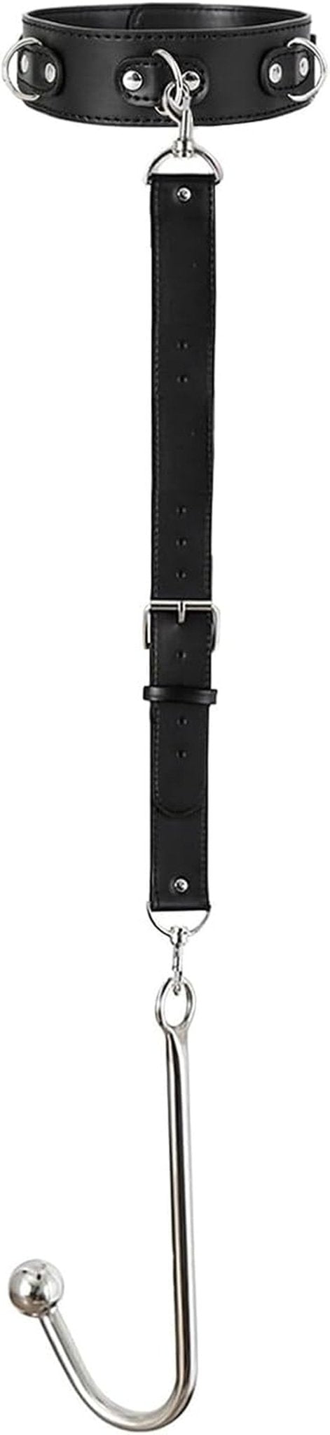 Kit de Bondage con Gancho Anal ChainBound: Collar, Puños, Cadena