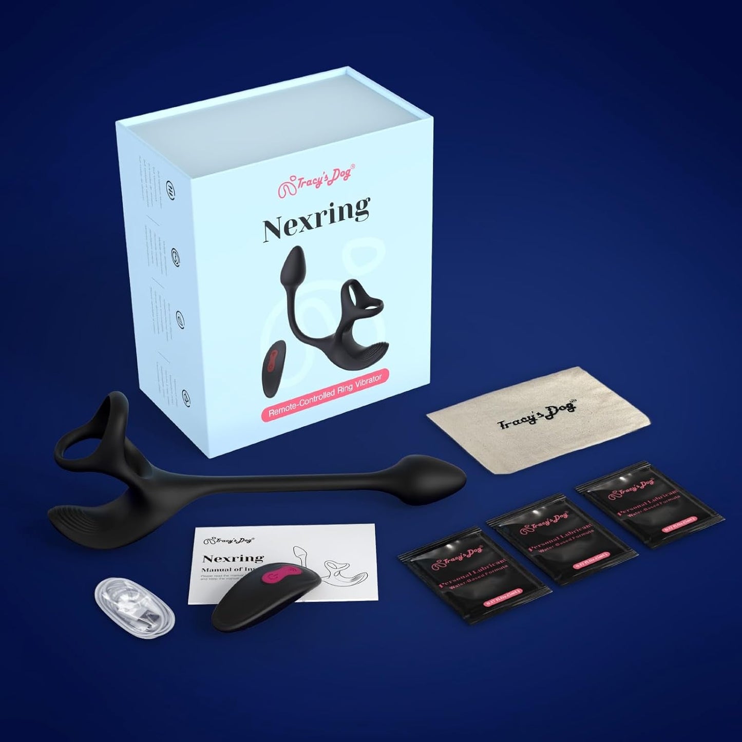 SilentPulse Masajeador de Próstata Anillo para el Pene 9 Modos Remoto Silencioso