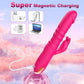 BlushAura Rose Thrusting Rabbit Vibrator 3 Thrust 10 Modes