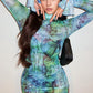 Miami Nights Sheer Mini Dress