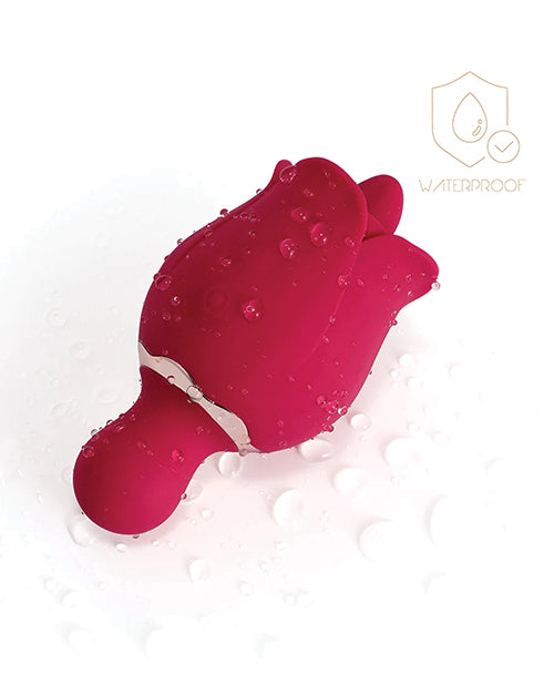 Vibromasseur Rose Lèche-Clitoris Sylvia - Rouge