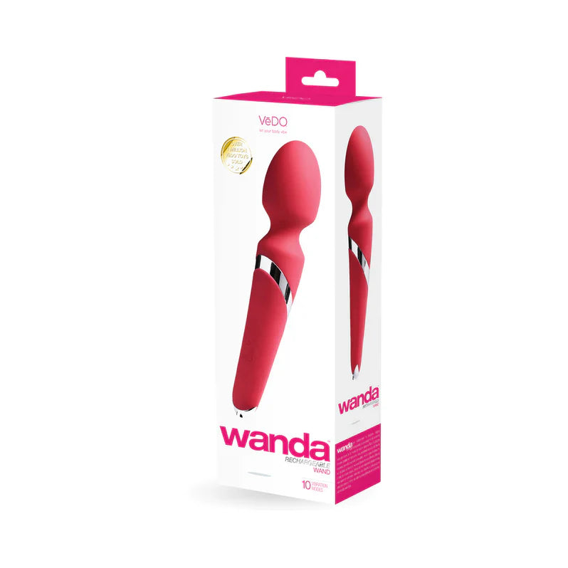 Vibrateur baguette rechargeable VeDO Wanda Foxy Pink