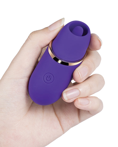 Vibrador Abby Mini Lame Clítoris - Morado