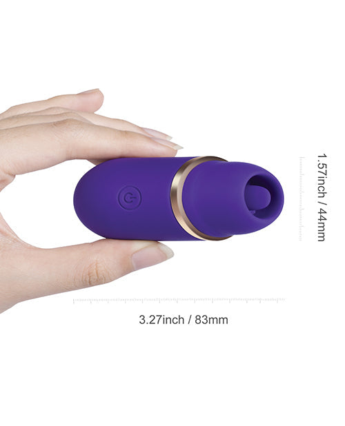 Vibrador Abby Mini Lame Clítoris - Morado