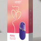 Vibrador Abby Mini Lame Clítoris - Morado