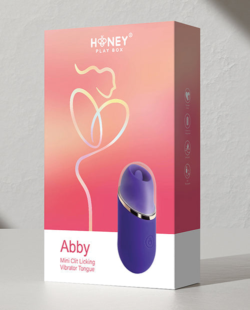 Vibrador Abby Mini Lame Clítoris - Morado