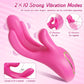 Vibrador de dedo 3 en 1 TriFlex con 10 modos y estimulador de punto G aleteador