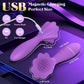 BrushPulse Vibrador de doble punta con cepillo y 10 modos de golpeteo