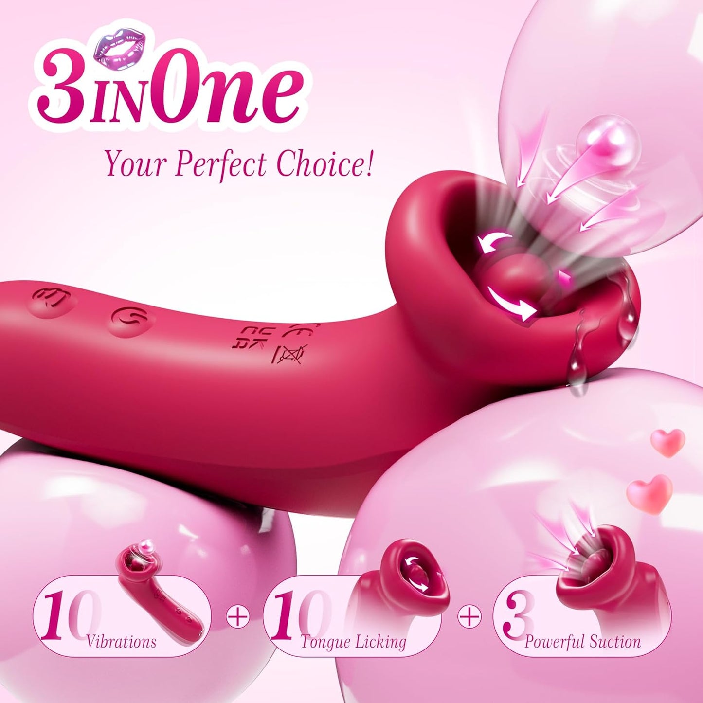 Estimulador vibrador y de lamidas para la lengua SilkPulse